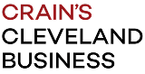 Logo for Crain’s Cleveland Business. The word “CRAIN’S” is in red, while “CLEVELAND BUSINESS” is in black, all capital letters, on a light background.